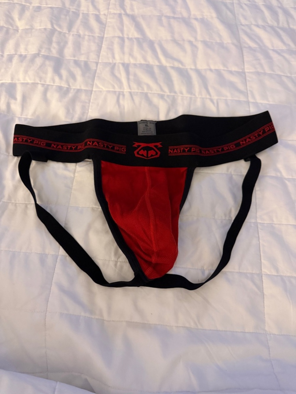 Nasty Pig Red & Black Athletic Jockstrap